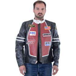 RACE JACKET W/PATCHES