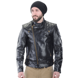 Chopper Continental CHPQ Highway Patrol concealed carry Motorcycle Jacket with a ccw leather lined gun pocket