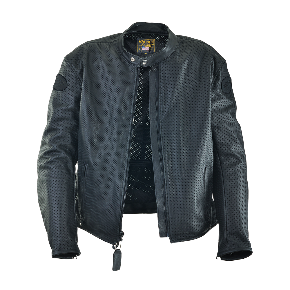 Drifter Perforated Firenze Leather Cruiser Jacket with CE approved Armor