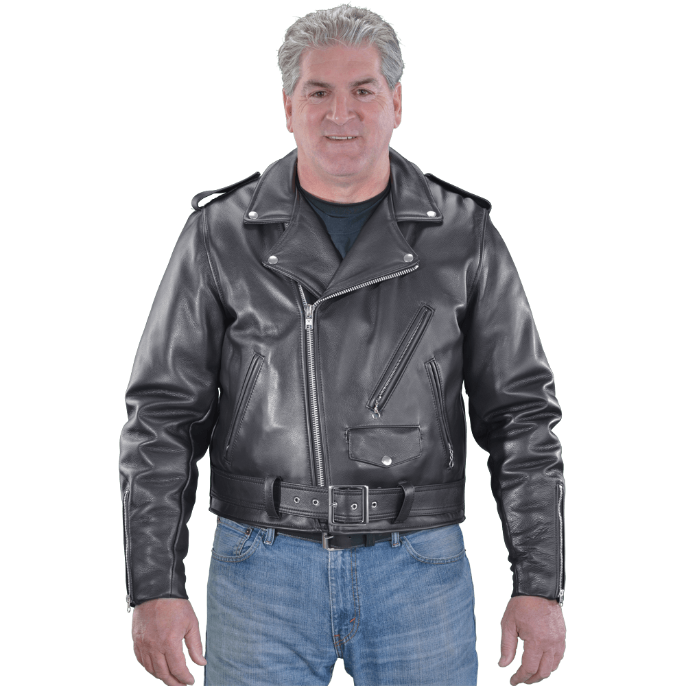 Thunderbird Firenze Leather 50s Style Cafe Racer Biker Jacket