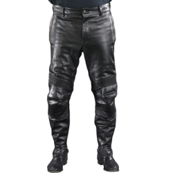 Mk2 SportRider Black Competition Weight Perforated Leather Motorcycle Pants