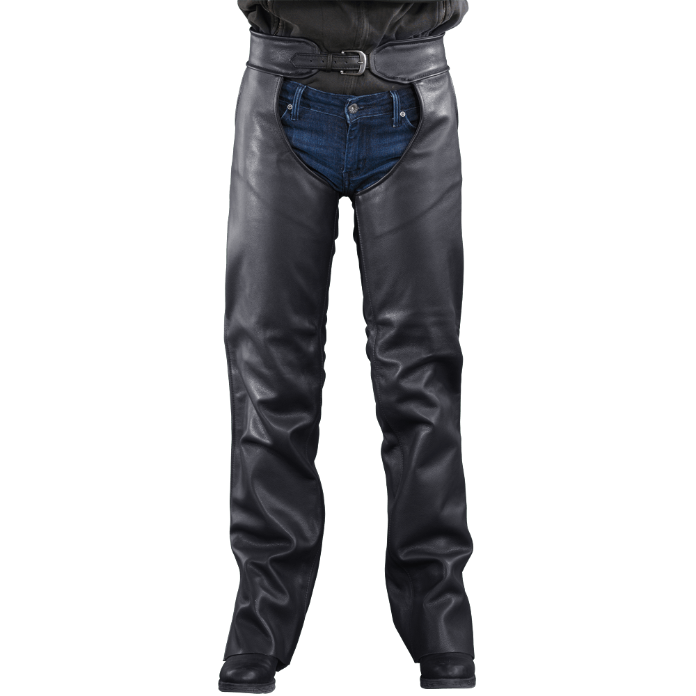 Womens Sporty Leather Motorcycle Chaps