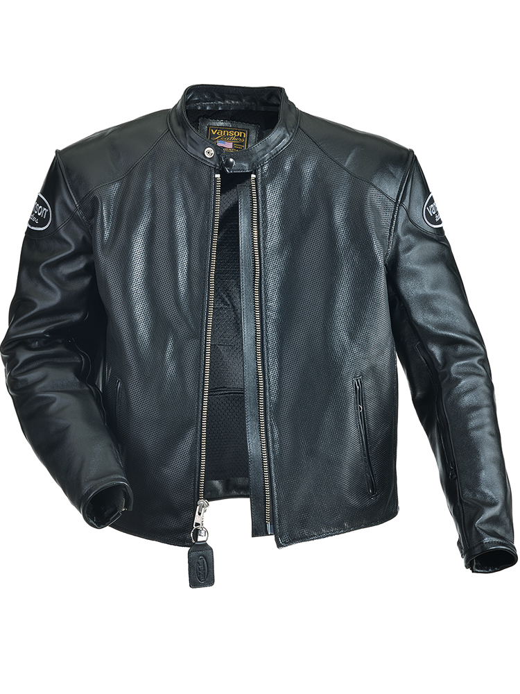 DRC Z150 Full Throttle - Perforated and Vented Leather Motorcycle