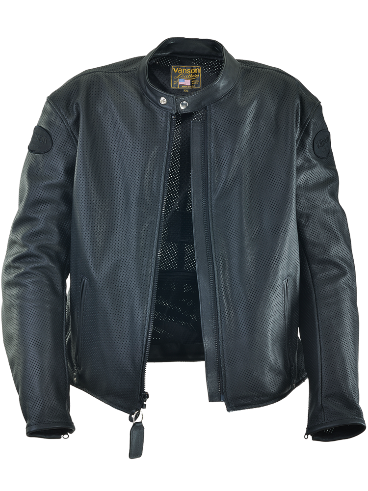 Drifter Perforated Firenze Leather Cruiser Jacket with CE approved