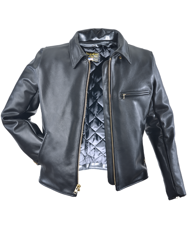 9D BLK - Oxford Leather Motorcycle Jacket