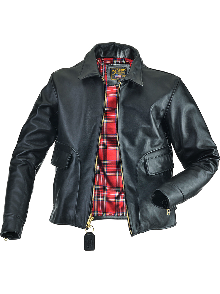 IKE Jacket - Black Leather Eisenhower Style Jacket