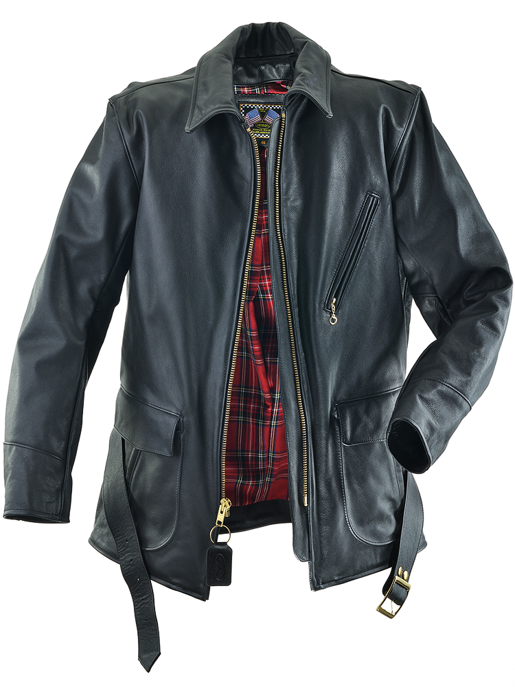 MODEL J - 40s Style - Firenze Leather Car Coat and Motorcycle Jacket