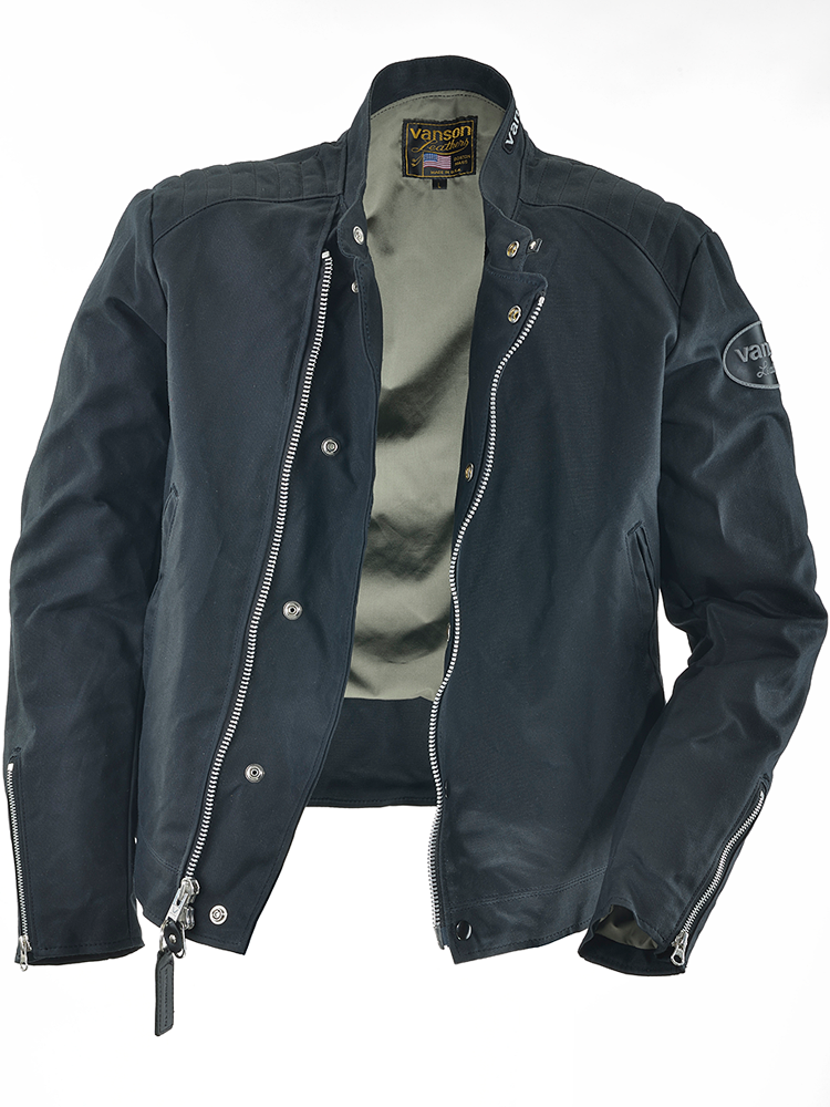 Trophy 4005 A150 - Traditional Cafe Racer Black Wax Cotton