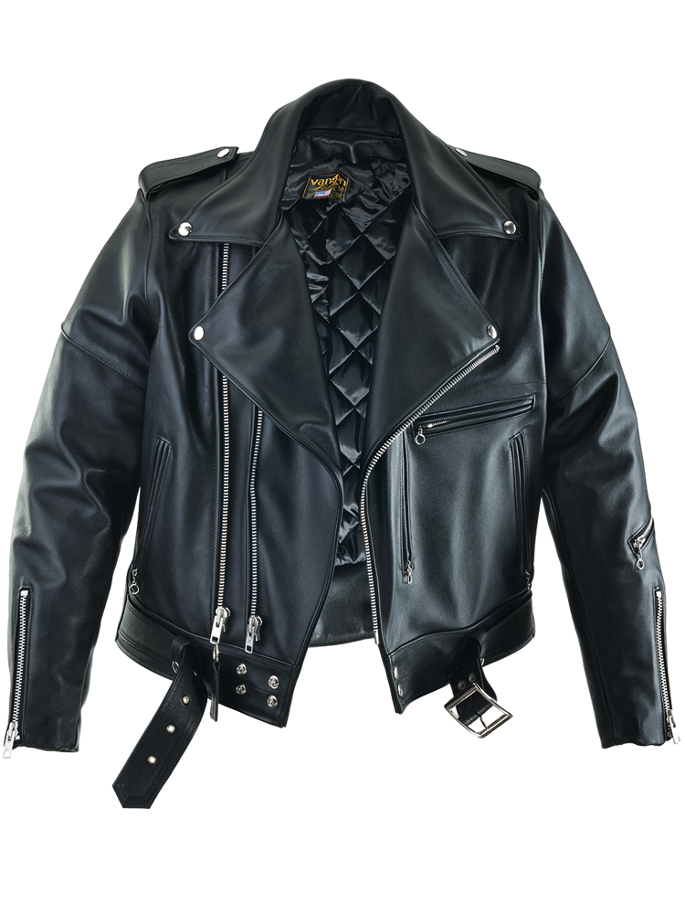 Rock and Roll concealed carry Leather Motorcycle Jacket with a ccw