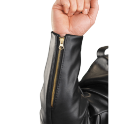 Highwayman Deluxe Police Leather Concealed Carry Motorcycle Jacket