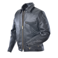 9D BLK - Oxford Leather Motorcycle Jacket