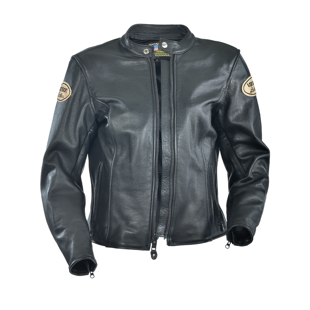 Ladies Drifter Leather Motorcycle Jacket