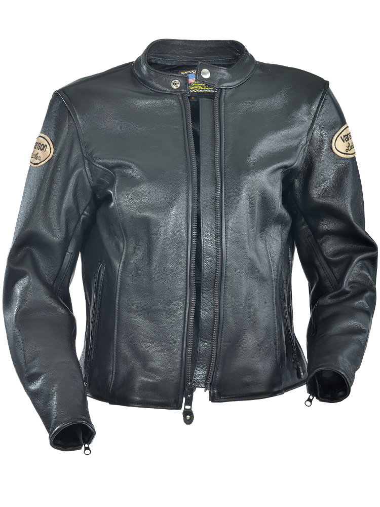 Ladies Drifter Leather Motorcycle Jacket