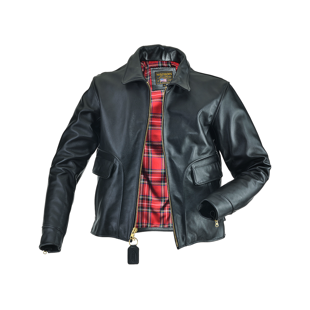 VAN JACKETノベルティー ステ-ショナリートレイ2点セット ike-jacket-black-leather-