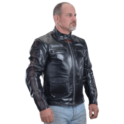 コトブキ STANDARD MOTORCYCLE LEATHERS 4015 Classic black Leather Motorcycle Jacket
