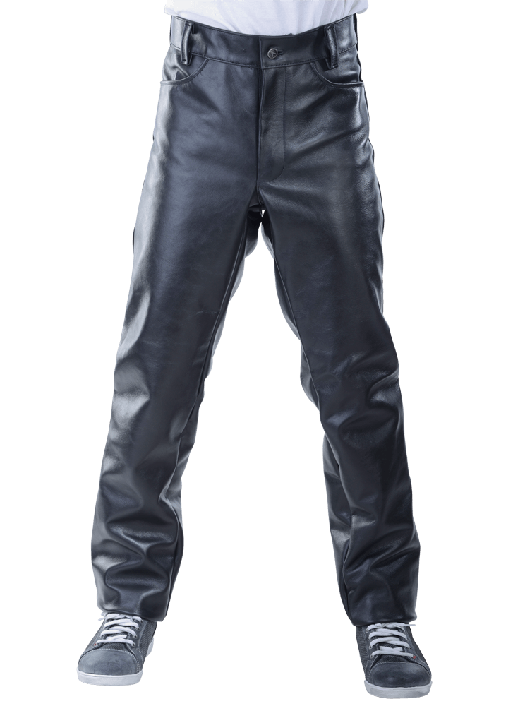 VANSON LEATHER PANTS 26インチ PT BLK - Touring Pants - Black Leather High-Waist Touring Pants