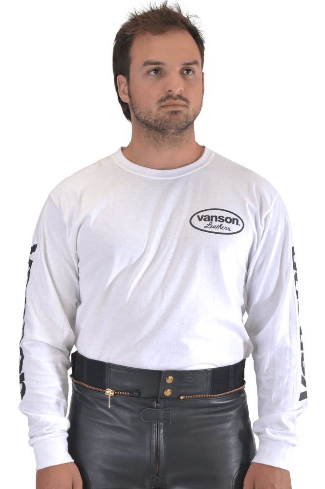 T2RM WHTE - Vanson Star Long Sleeve Tee