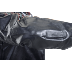 4015 Classic black Leather Motorcycle Jacket