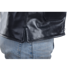 4015 Classic black Leather Motorcycle Jacket