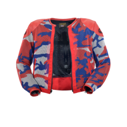 VANSON カモフラージュスリーブ ジャケット XL VX5 CYCLONE MESH JACKET