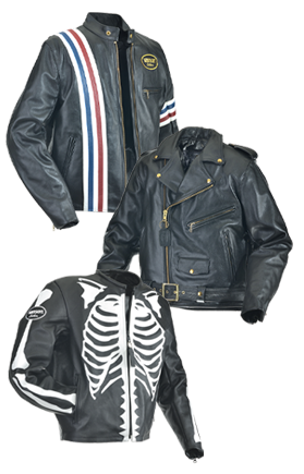 Vanson's mens leather jacket selection
