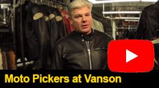 Moto Pickers came to Vanson Leathers to document the processes we use in design, patterning, and construction to create our world class leathers.