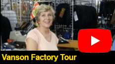 Colin from gorgeousbikes visits the Vanson factory and gets a tour and the lowdown from Kim