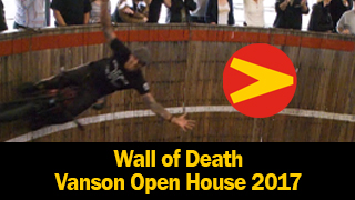 Wall of Death at Vanson Leathers Open House 2017