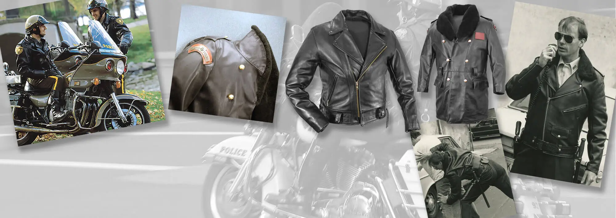 Police Motor Patrol Leather Jackets